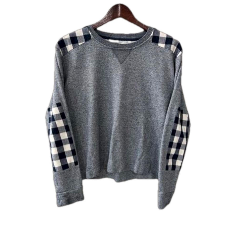 ORVIS Buffalo Plaid Print Sweatshirt Size S